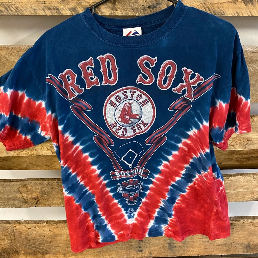 Boston Red Sox majestic tie dye shirt size medium